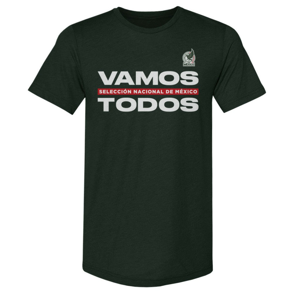 Mexico National Team 500 Level Vamos Todos Premium Tri-Blend T-Shirt Dark Green