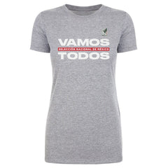 Mexico National Team 500 Level Women's Vamos Todos T-Shirt Heather Gray