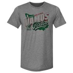 Mexico National Team 500 Level Vamos Todos Country Premium Tri-Blend T-Shirt Gray