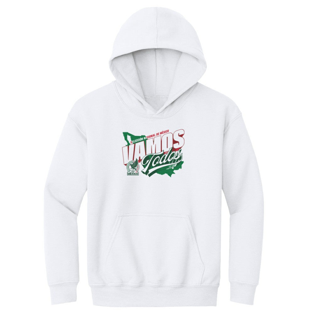 Mexico National Team 500 Level Youth Vamos Todos Country Pullover Hoodie White
