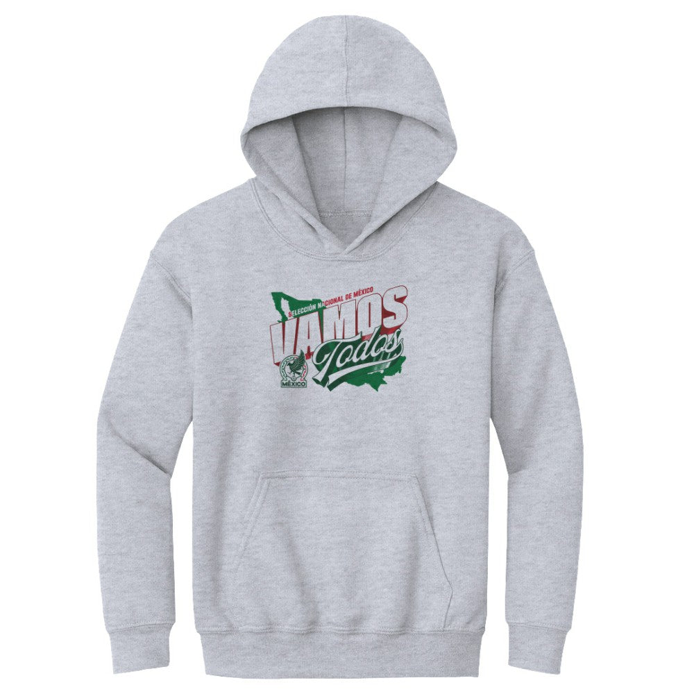 Mexico National Team 500 Level Youth Vamos Todos Country Pullover Hoodie Gray