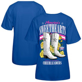 Dallas Cowboys Cheerleaders Women's Sweetheart Boots T-Shirt - Royal - NFL