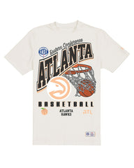 New Era Atlanta Hawks Oversized City Edition Remix Vintage T-Shirt Cream