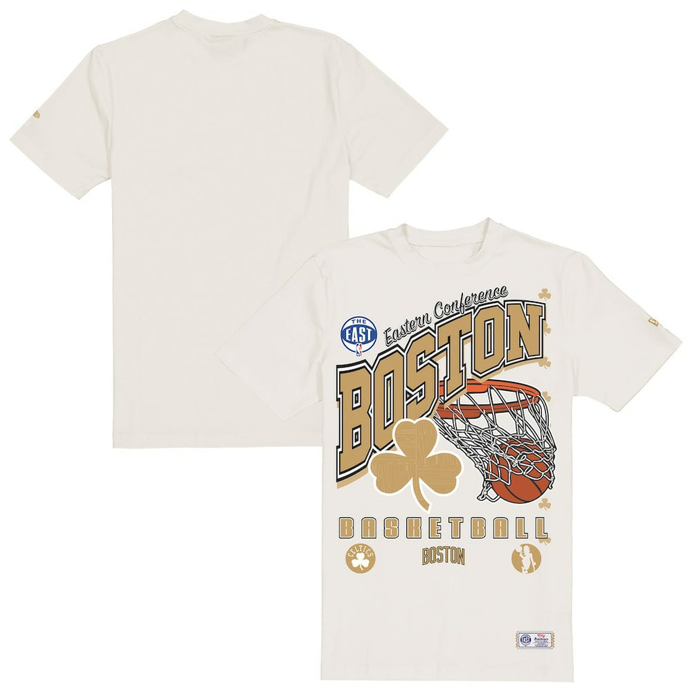 New Era Boston Celtics Oversized City Edition Remix Vintage T-Shirt Cream