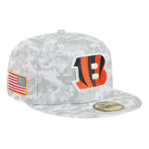 Cincinnati Bengals New Era 2025 Salute to Service Fan Pack 59FIFTY Fitted Hat - White - NFL