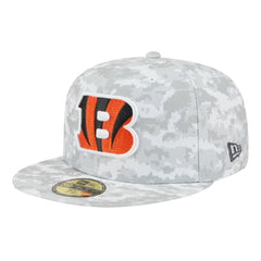 Cincinnati Bengals New Era 2025 Salute to Service Fan Pack 59FIFTY Fitted Hat - White - NFL