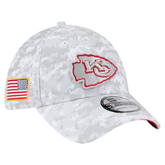 Kansas City Chiefs New Era 2025 Salute to Service Digital Camo Fan Pack 39THIRTY Flex Hat - White - NFL