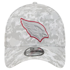Arizona Cardinals New Era 2025 Salute to Service Digital Camo Fan Pack 39THIRTY Flex Hat - White - NFL