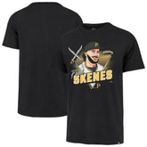 Paul Skenes Pittsburgh Pirates '47 Player Caricature Franklin T-Shirt Sale
