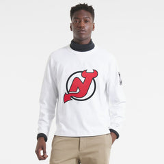 New Jersey Devils Todd Snyder Heavyweight Long Sleeve Jersey Style T-Shirt - White | NHL discount