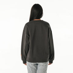 Washington Commanders The Wild Collective Women's Rock Crystal Oversized Crewneck Sweatshirt - Charcoal - NFL