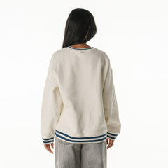 Miami Dolphins The Wild Collective Women's Oversized Vintage French Terry Sweatshirt - Cream - NFL