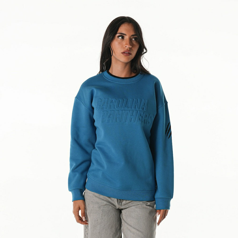 Carolina Panthers The Wild Collective Unisex Fleece Sweatshirt - Blue - NFL
