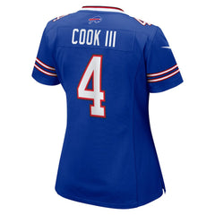 James Cook III Buffalo Bills Women's Team Game Jersey - Royal - Nike