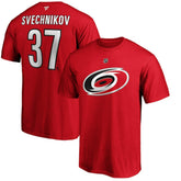 Andrei Svechnikov Carolina Hurricanes Fanatics Authentic Stack Name & Number T-Shirt - Red | Fanatics sale