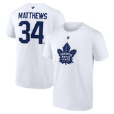 Auston Matthews Toronto Maple Leafs Fanatics Authentic Stack Name & Number T-Shirt - White | Fanatics discount
