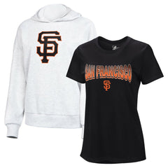 San Francisco Giants G-III 4Her by Carl Banks Women's T-Shirt and Hoodie Combo Pack for sale