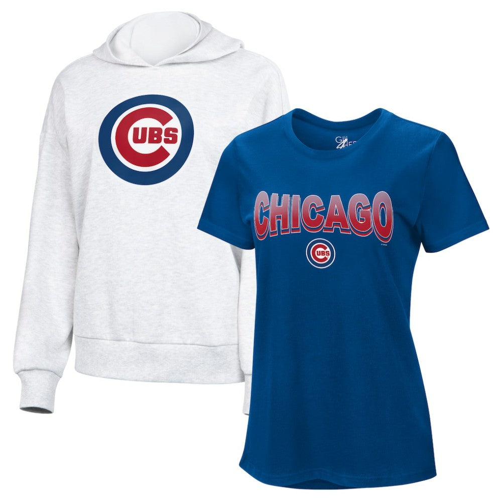 Chicago Cubs G-III 4Her by Carl Banks Women's T-Shirt and Hoodie Combo Pack Sale