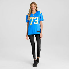 Mekhi Becton Los Angeles Chargers Women's Team Game Jersey - Powder Blue - Nike