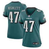 Charley Hughlett Philadelphia Eagles Women's Team Game Jersey - Midnight Green - Nike