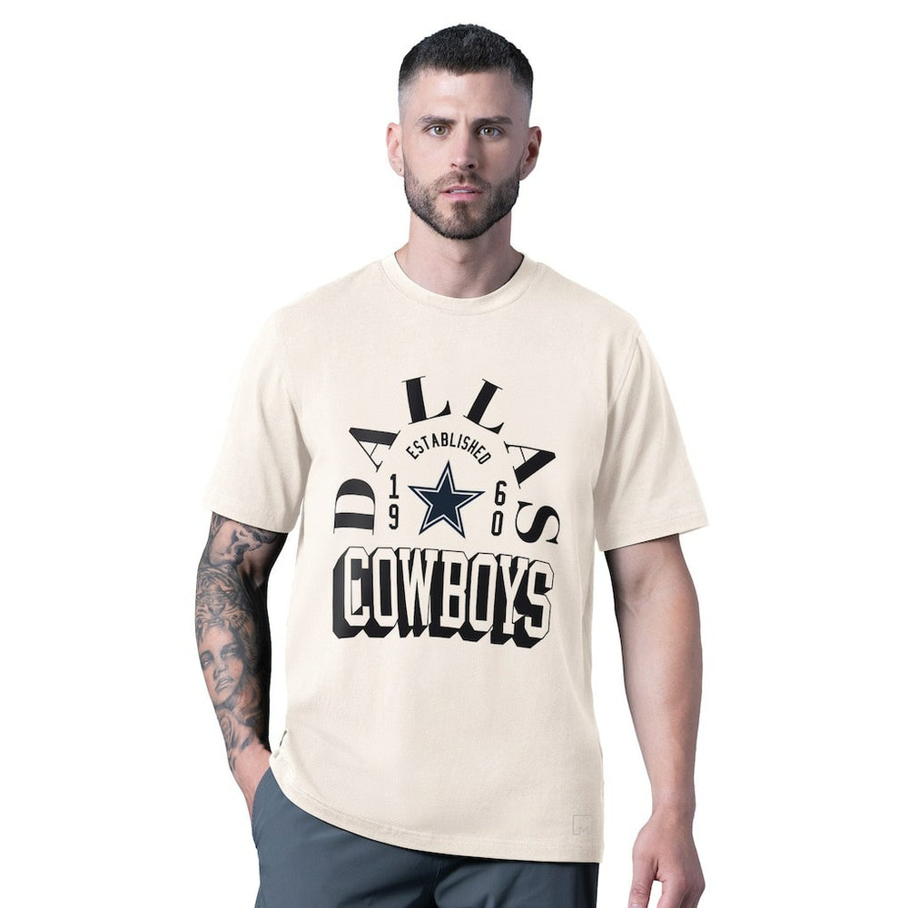 Dallas Cowboys MSX by Michael Strahan Whiteout Vintage T-Shirt - White - NFL