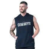 Dallas Cowboys MSX by Michael Strahan Tri-Blend Rebound Sleeveless Hoodie - Navy - NFL