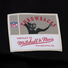 Denver Broncos Women's Throwback Cropped Long Sleeve Rugby Polo - Black - Mitchell & Ness