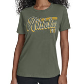 Athletics Starter Women's Groovy Script Team Fitted T-Shirt Sale