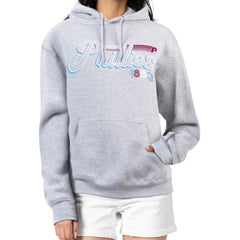 Philadelphia Phillies Starter Women's Groovy Script Team Fleece Pullover Hoodie Outlet