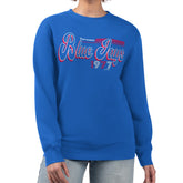 Toronto Blue Jays Starter Women's Groovy Script Team Fleece Pullover Sweatshirt Discount
