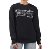 Chicago White Sox Starter Women's Groovy Script Team Fleece Pullover Sweatshirt Outlet