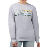 Athletics Starter Women's Groovy Script Team Fleece Pullover Sweatshirt Discount