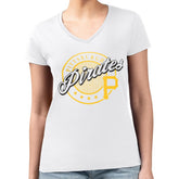 Pittsburgh Pirates G-III 4Her by Carl Banks Women's Super-Slim Fit Lightweight Pinstripe Circle V-Neck T-Shirt Near Me