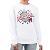 Arizona Diamondbacks G-III 4Her by Carl Banks Women's Pinstripe Circle Team Fleece Pullover Sweatshirt for sale