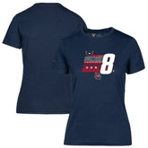 Alexander Ovechkin Washington Capitals Levelwear Women's NHL All-Time Leading Goal Scorer Milestone Stripes Name & Number Maddox T-Shirt - Navy | NHL Lifestyle