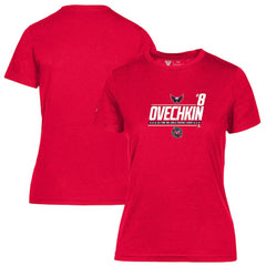 Alexander Ovechkin Washington Capitals Levelwear Women's NHL All-Time Leading Goal Scorer Milestone Name & Number Maddox T-Shirt - Red | NHL Clearance