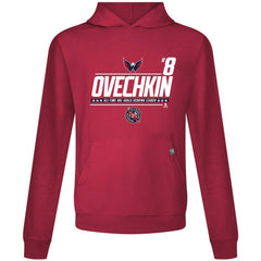 Alexander Ovechkin Washington Capitals Levelwear NHL All-Time Leading Goal Scorer Milestone Name & Number Relay Pullover Hoodie - Red | NHL near me