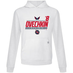 Alexander Ovechkin Washington Capitals Levelwear NHL All-Time Leading Goal Scorer Milestone Name & Number Relay Pullover Hoodie - White | NHL sale