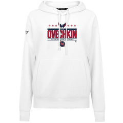 Alexander Ovechkin Washington Capitals Levelwear Women's NHL All-Time Leading Goal Scorer Milestone Stripes Name & Number Adorn Pullover Hoodie - White | NHL sale