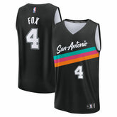 Fanatics De'Aaron Fox San Antonio Spurs 2025/26 City Edition Fast Break Jersey Black