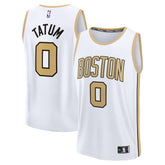 Fanatics Jayson Tatum Boston Celtics Youth 2025/26 City Edition Fast Break Jersey White