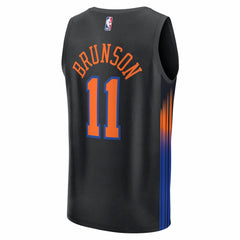Fanatics Jalen Brunson New York Knicks Fast Break Jersey Statement Edition Black