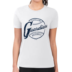 Cleveland Guardians G-III 4Her by Carl Banks Women's Super-Slim Fit Lightweight Distressed Baseball Team T-Shirt for sale