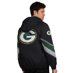 Green Bay Packers Starter Thursday Night Gridiron Full-Zip Jacket - Black/Green - NFL