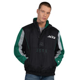 New York Jets Starter Thursday Night Gridiron Half-Zip Jacket - Black - NFL