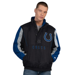 Indianapolis Colts Starter Thursday Night Gridiron Half-Zip Jacket - Black - NFL