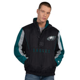 Philadelphia Eagles Starter Thursday Night Gridiron Half-Zip Jacket - Black - NFL