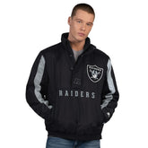 Las Vegas Raiders Starter Thursday Night Gridiron Half-Zip Jacket - Black - NFL