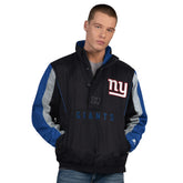 New York Giants Starter Thursday Night Gridiron Half-Zip Jacket - Black - NFL