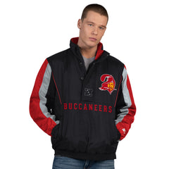 Tampa Bay Buccaneers Starter Thursday Night Gridiron Vintage Logo Half-Zip Jacket - Black - NFL